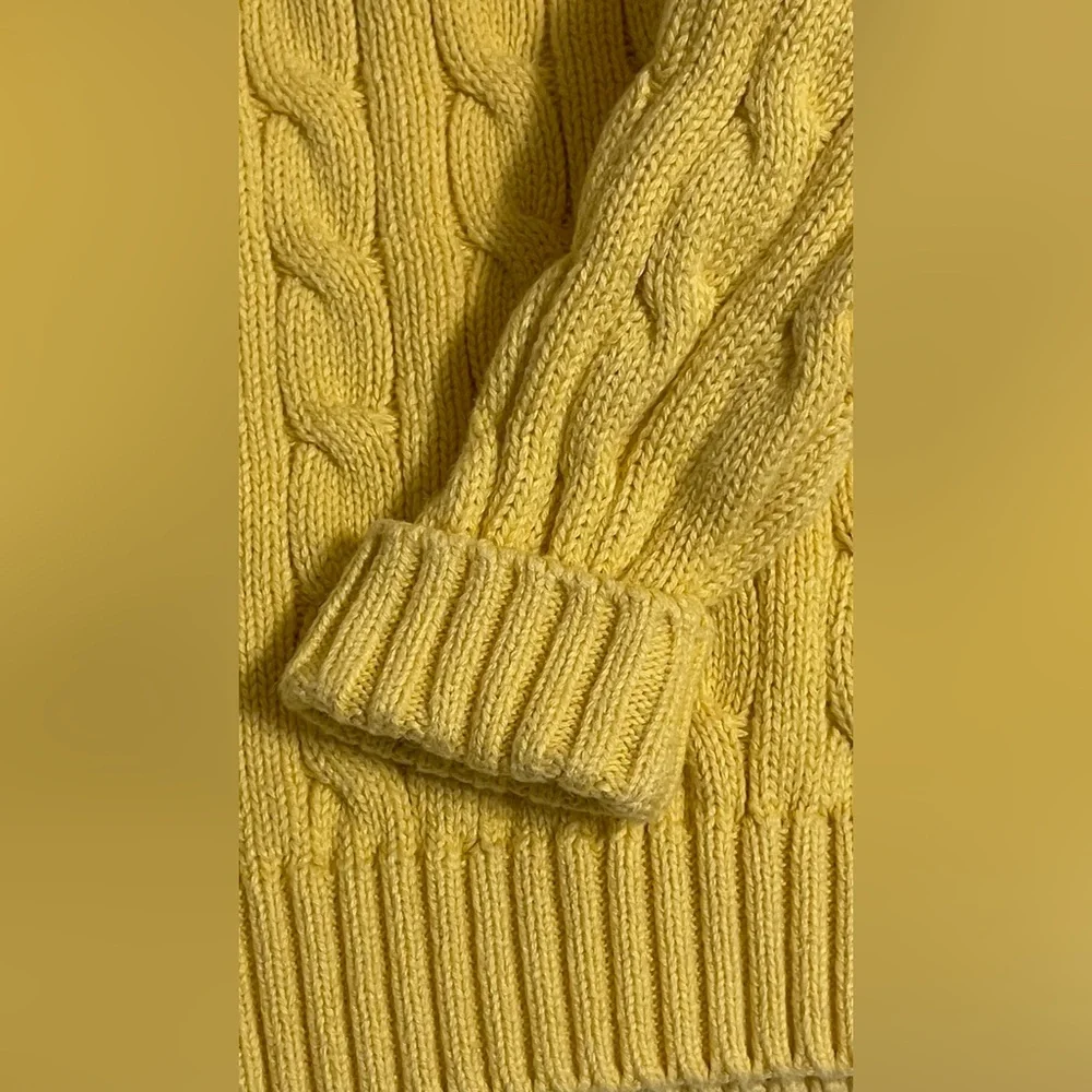 Ralph Lauren Yellow Knit Sweater Kids